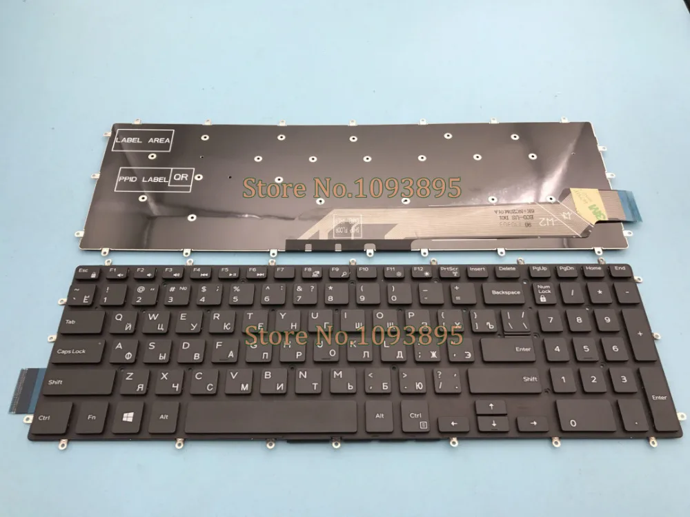 Новая русская клавиатура для ноутбука DELL Latitude 3590 Vostro 5568 7570 7580 без