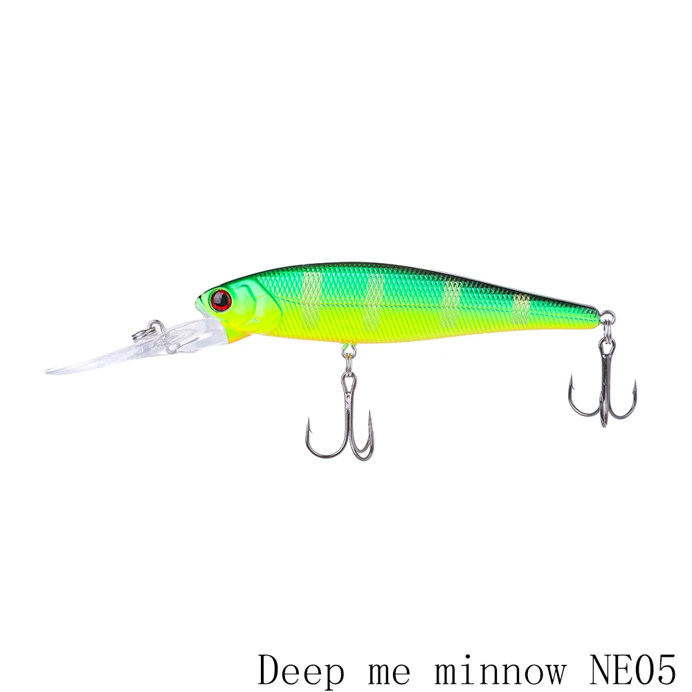 Deep me minnowNE05 Makebass 3,94 дюйма/0,59 унций рыболовные приманки Плавающий Гольян искусственная жесткая приманка бас форель воблеры рыболовные снасти внутренний стальной шар - Цвет: Deep me minnowNE05