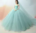 Специальное предложение оригинальная Одежда для куклы Барби Свадебное Платье многослойное платье русалки платье принцессы юбка для торта