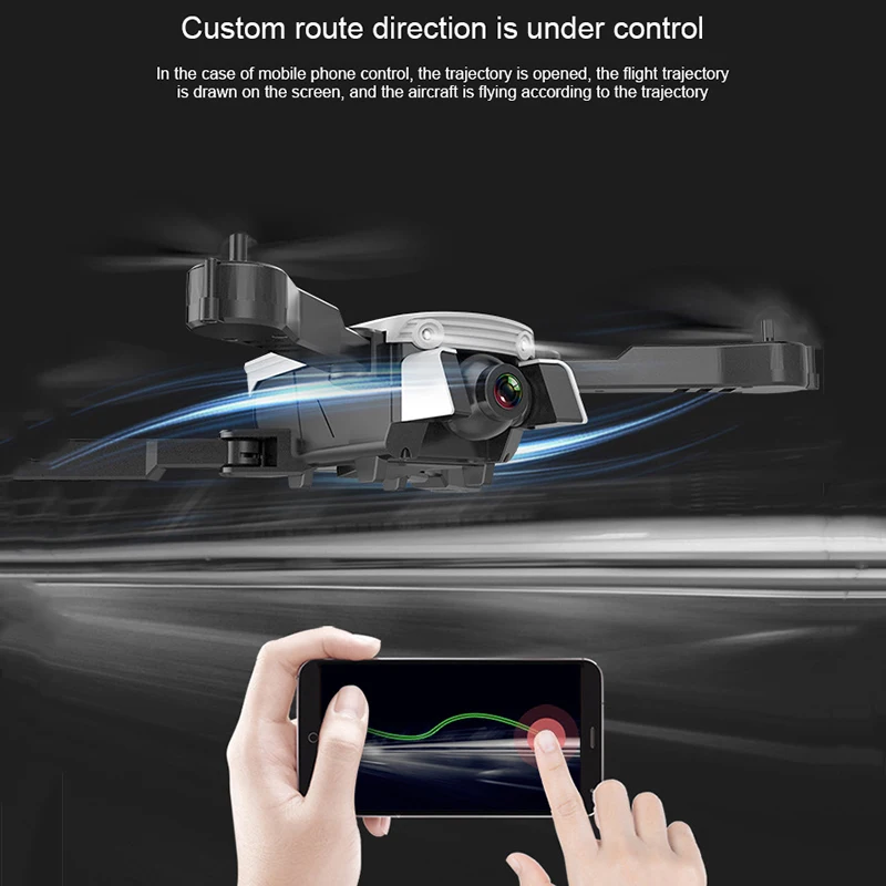Радиоуправляемый Дрон вертолет WiFi FPV с камерой 4K HD Антенна Радиоуправляемый квадрокоптер двойная камера самолет Квадрокоптер оптическое позиционирование потока