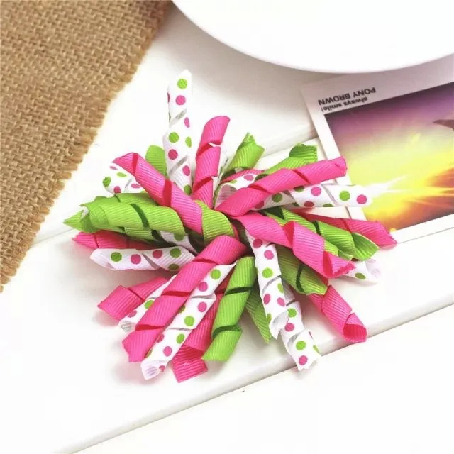 Ленточные цветы ручной работы заколки для волос с бантом девочек детские в