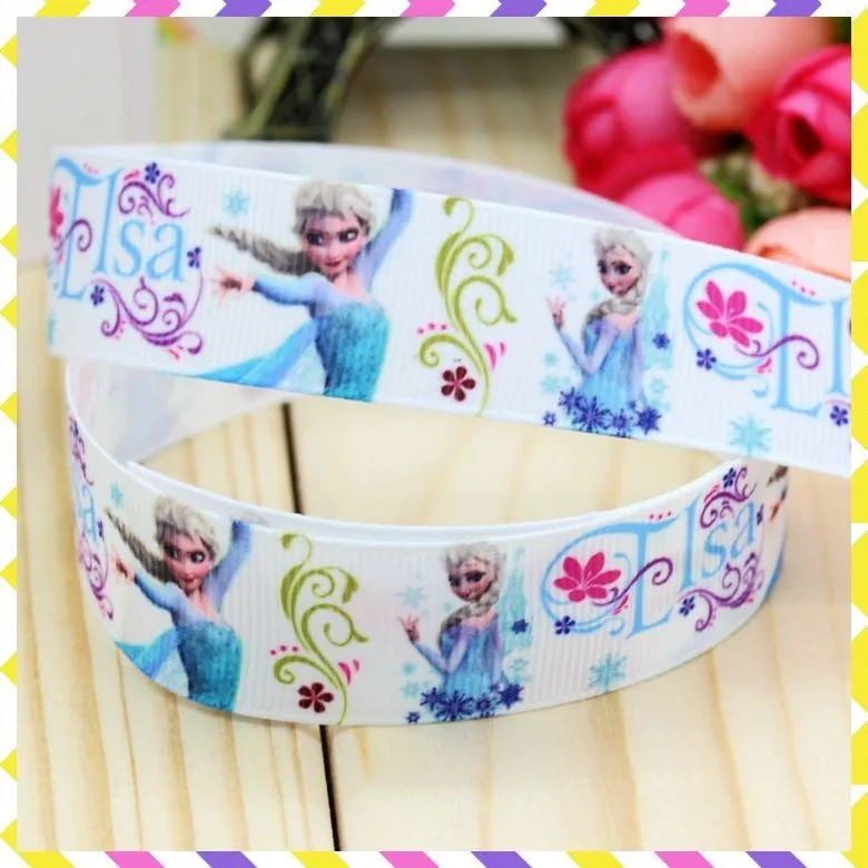 7/8 '' Анна Эльза Снеговик напечатанный корсаж ленты hairbow головные уборы вечерние украшения «сделай сам» оптом OEM 22 мм D193