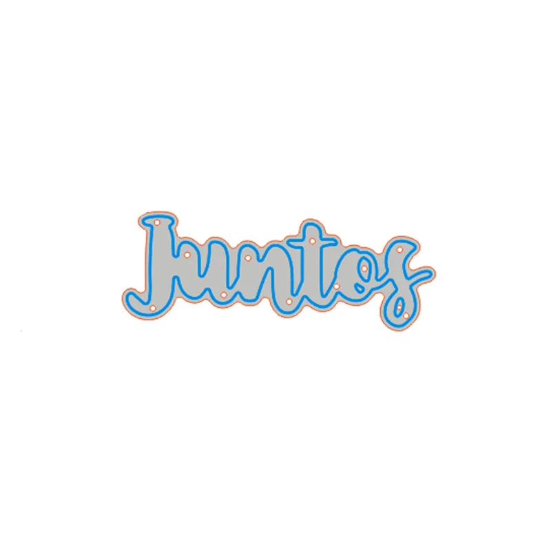 juntos dies Новые штампы слова в испанском Forever штампы для резки металла вместе с вами Крафтовая окраска для DIY Скрапбукинг Украшение для альбома - Цвет: juntos dies
