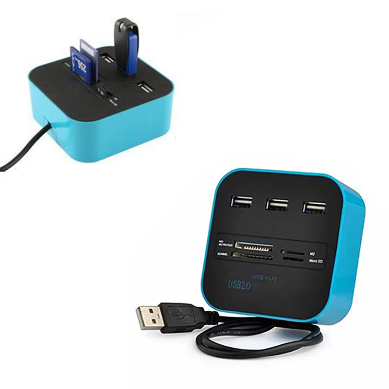 USB 2 0 концентратор 7 в 1 устройство для чтения карт | Компьютеры и офис