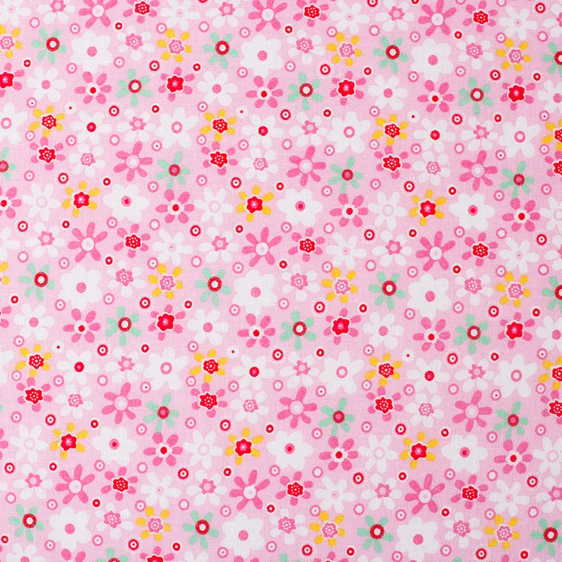 8 шт. розовые цветочные ткани для лоскутного шитья одежда удобная хлопковая ткань