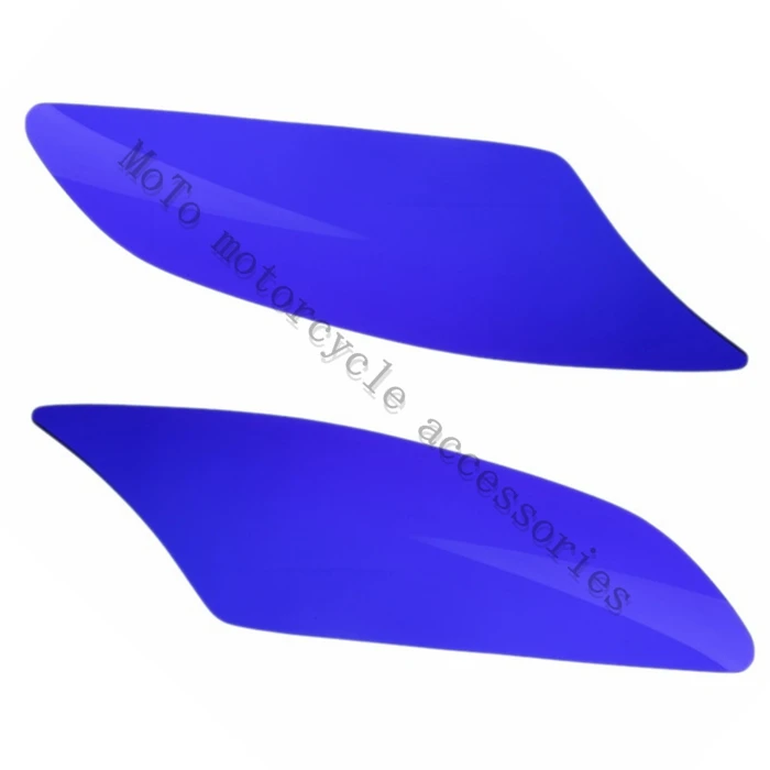 

Motorcycle Headlight protection lens Cover Shield For YZF600 R6 2006 2007 BLUE