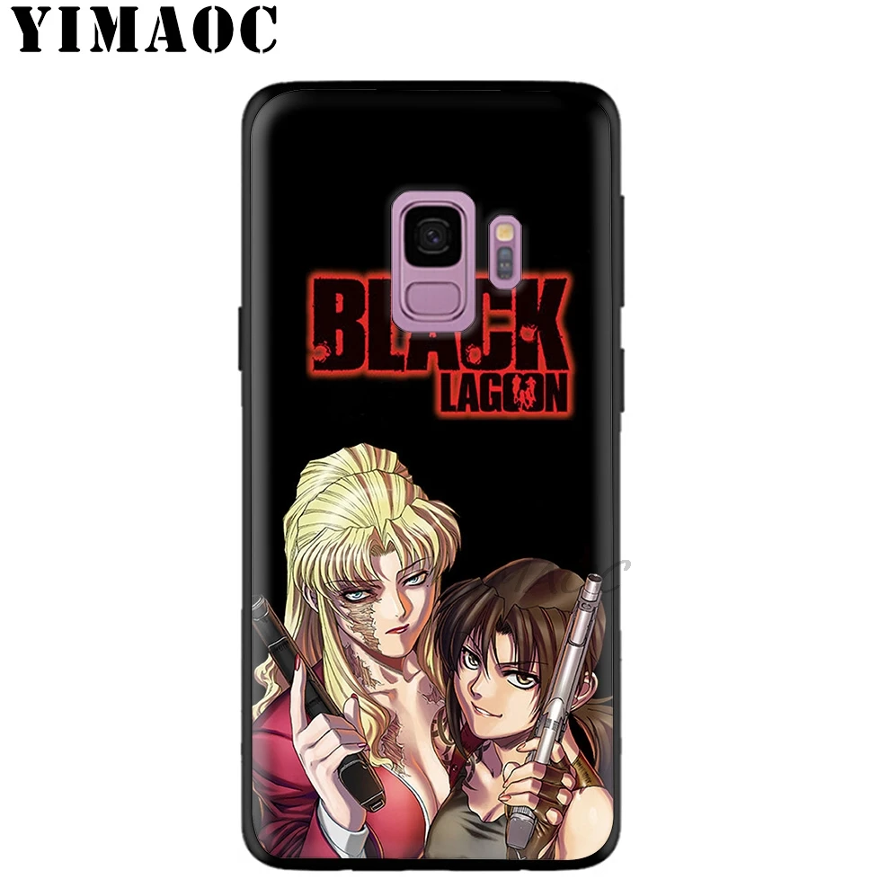 YIMAOC черный Lagoon аниме Мягкий силиконовый чехол для samsung Galaxy A9 A8 A6 Plus 2018 A5 A3 2017 2016 Note 9