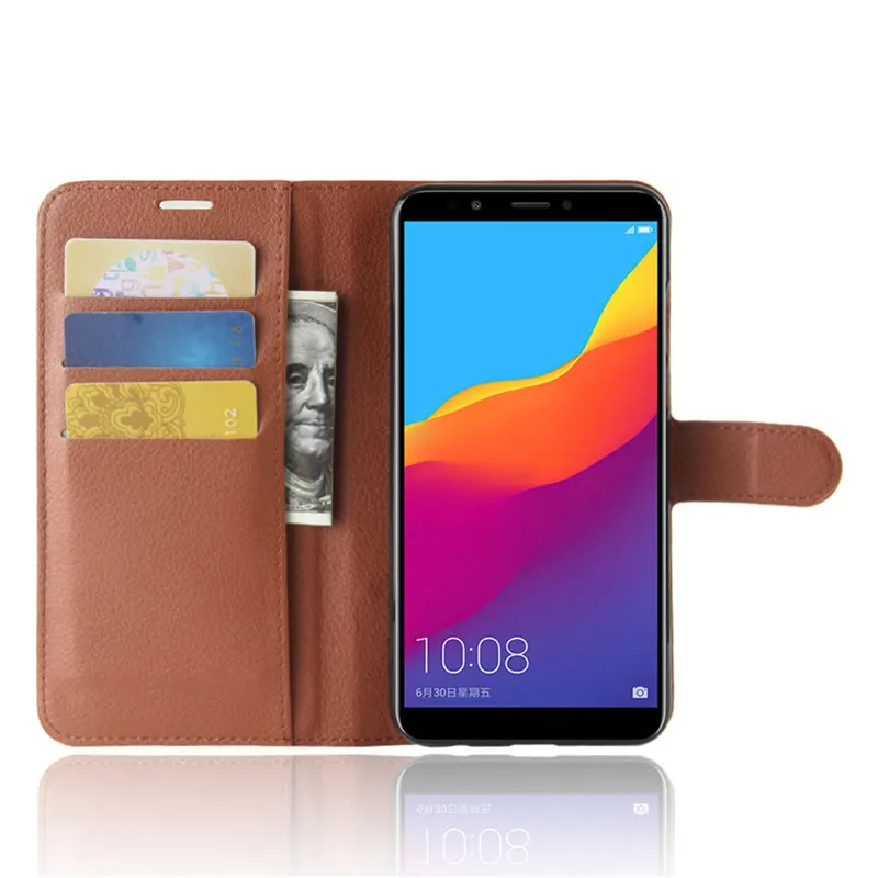 For Huawei Honor 7C Case Cover PU Leather with Anti-shock Protection Function Holder Shockproof Phone Bag | Мобильные телефоны и