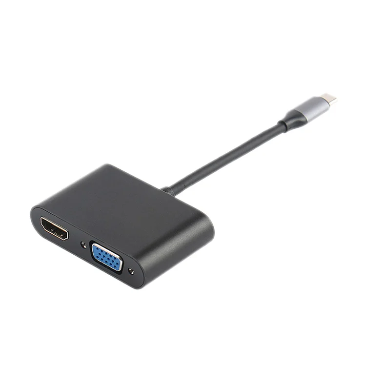 USB C к HDMI 4K VGA адаптер 3 1 type видео конвертеры для 2017 Новый Pro/Chromebook P|Адаптеры Type-C| |