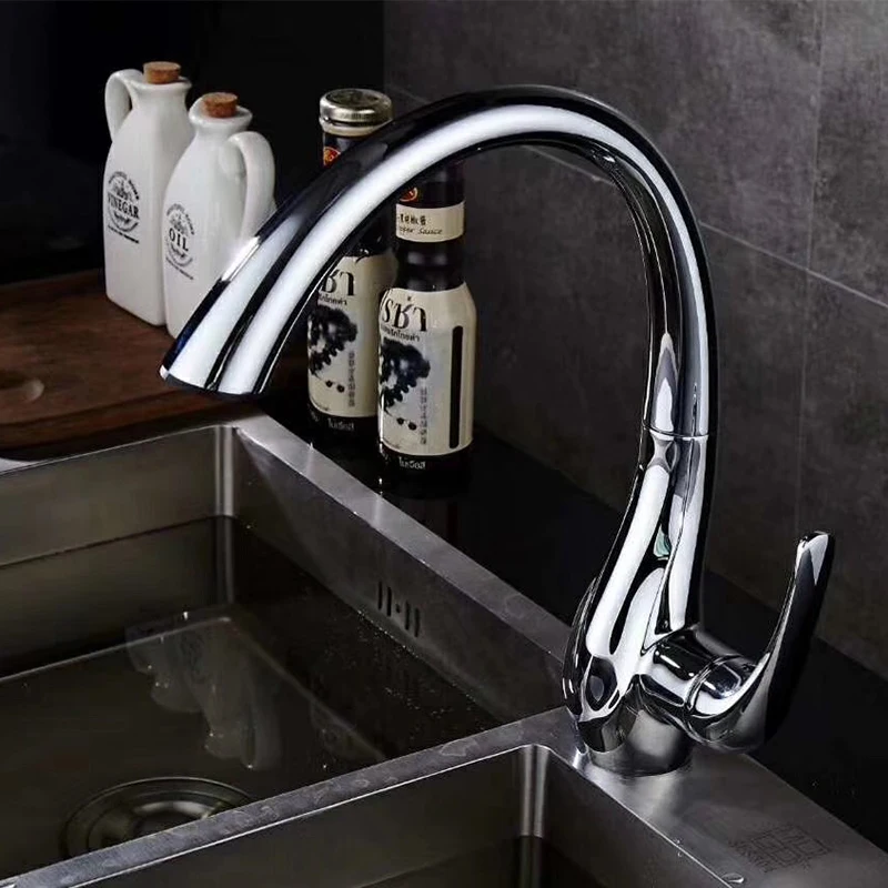 kitchen faucet pull out kitchen faucet mixer 360 degree swivel gold kitchen tap free global shipping