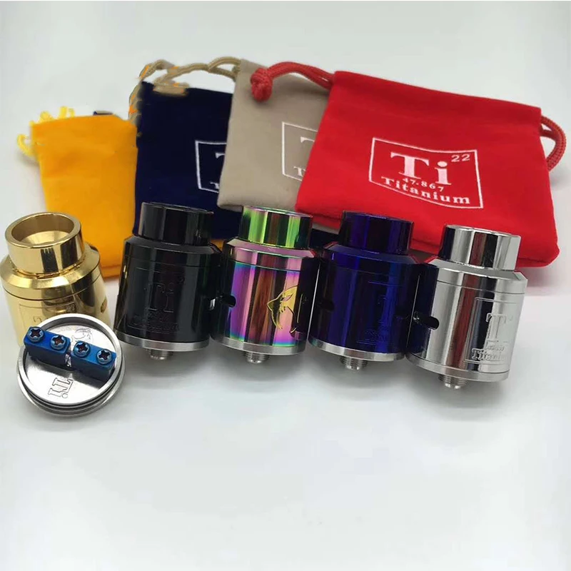 Новый SUB TWO Titanium Goan V1.5 RDA Rebuildable Dripping Регулируемый атомайзер 24 мм diamater 510 нить