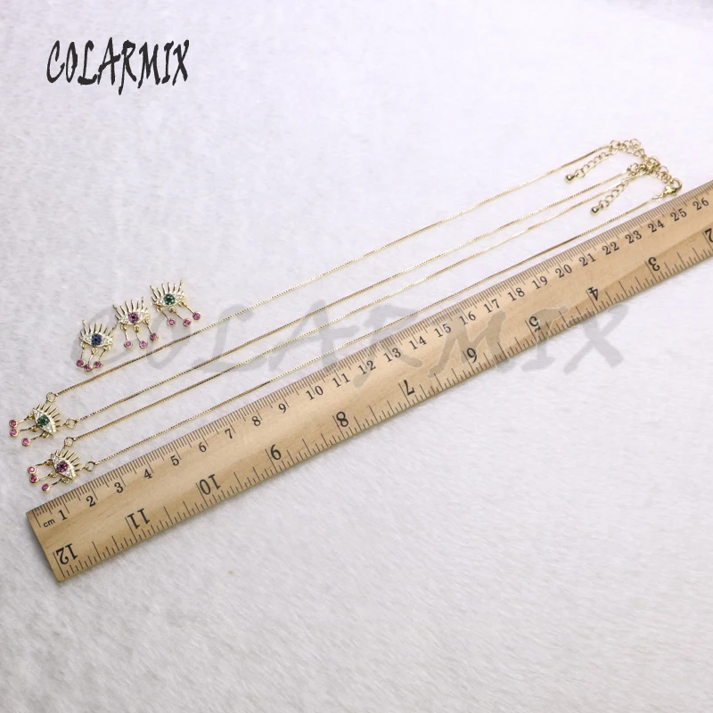 6Pcs High quality pendant Eye shape crystal necklace jewelry Necklace gift for lady wholesale | Украшения и аксессуары