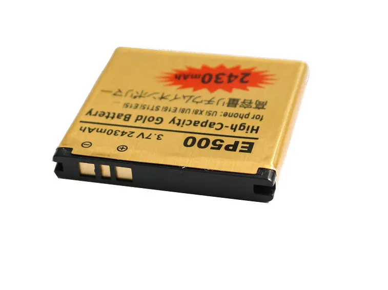 Ciszean 2x2430 мАч золотой аккумулятор + настенное зарядное устройство для EP500 W8 WT18i ST15i