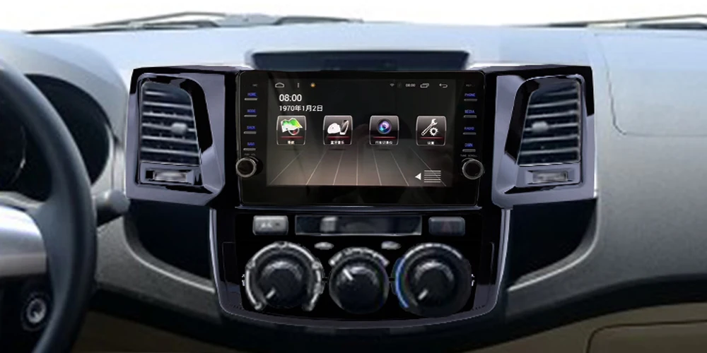 ZaiXi 2 Din Автомобильный мультимедийный плеер Android авто радио для Toyota Hilux 2007~ DVD GPS Bluetooth Wi-Fi HD экран