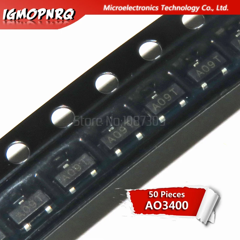 50 шт. AO3400 AO3400A MOSFET MOSFT 5.0A 29mohm 30В 2 5 в drv новый оригинальный|p p|c c |