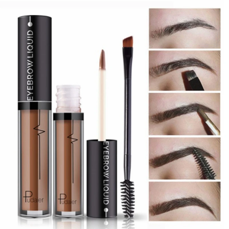 4 цвета жидкая краска для бровей тату волокна 24 часа водонепроницаемый