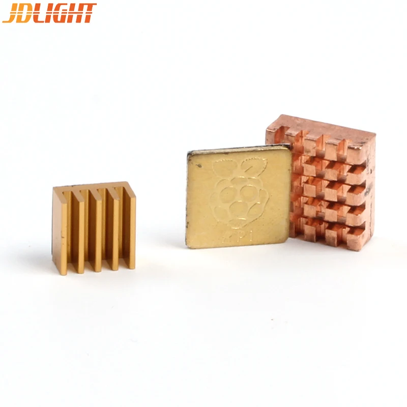 Raspberry Pi 3 радиатор медь с логотипом/алюминий для Model B + Plus/3/2 охлаждающая подставка