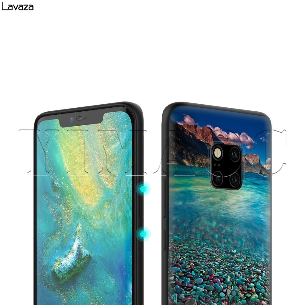 Lavaza Бирюза Камень Флора перо чехол для Huawei мат 30 20 Honor 6a 7a 7c 7x 8C 8x9 10 Nova 3i 3 Lite рro Y6 2018 |