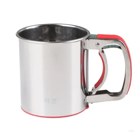 Сито для просеивания муки из нержавеющей стали сито сахара кухонная чашка