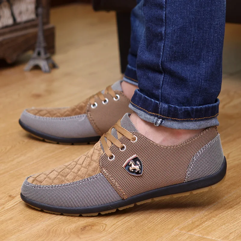 2019 Fashion Canvas Shoes Men Casual Summer Breathable Loafers Comfortable Espadrilles Sneakers Flats Big Size | Обувь
