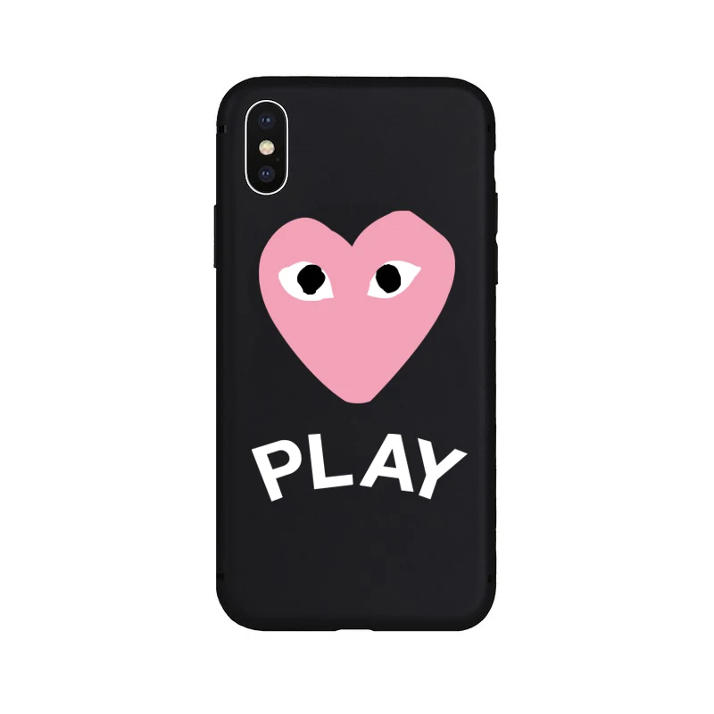 Play Heart Мягкий чехол для iPhone 5 5S SE 6 6s Plus 7 8 мультяшный Кот Чехол телефона с узором 10 X