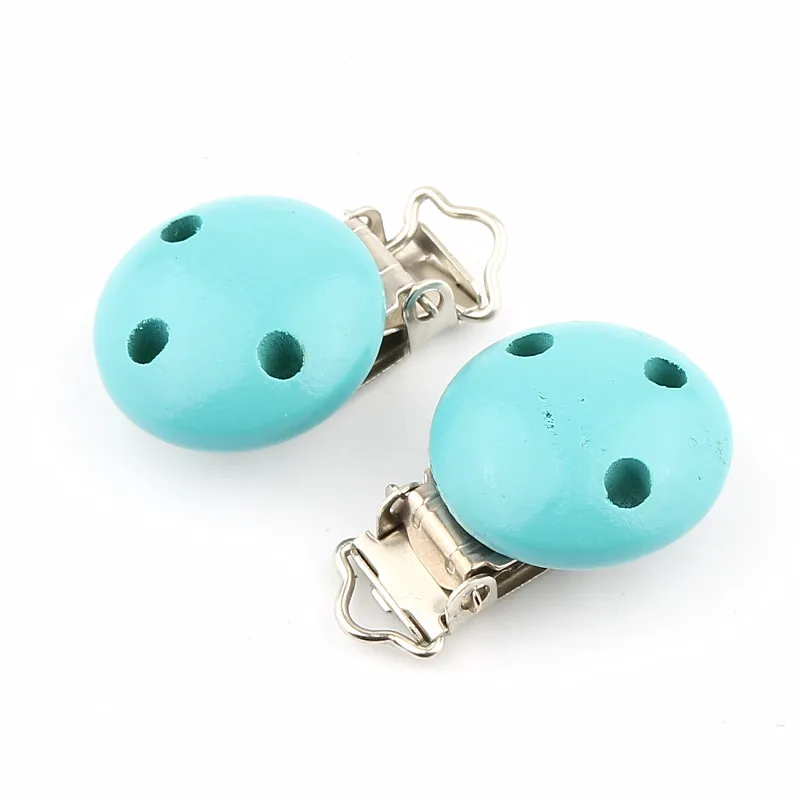 5 шт. бирюзовые деревянные аксессуары для детской соски цепочки браслеты