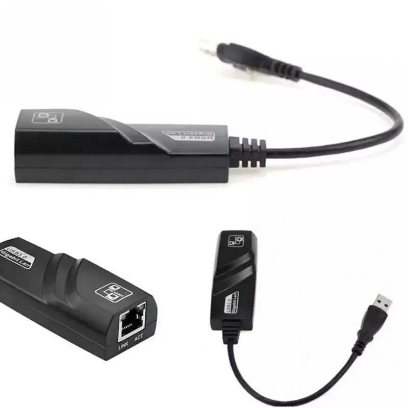 Сетевой адаптер USB 3 0 к Gigabit Ethernet RJ45 LAN (10/100/1000) Мбит/с|Сетевые карты| |