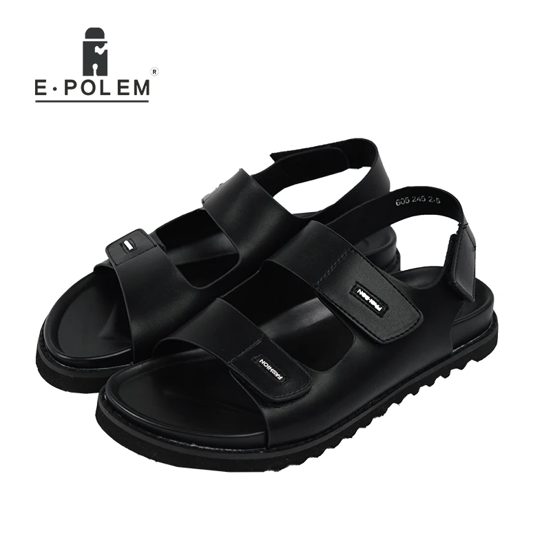 

New Arrival Summer Men's Sandals Rome Leisure Beach Shoes Breathable Open Toe Vintage Fashion Black Outdoor Sandal Shoes