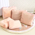 5 в 1 водонепроницаемые сумки для хранения одежды Упаковка Куб Дорожный чемодан Органайзер сумка Аксессуары Дорожные Сумки