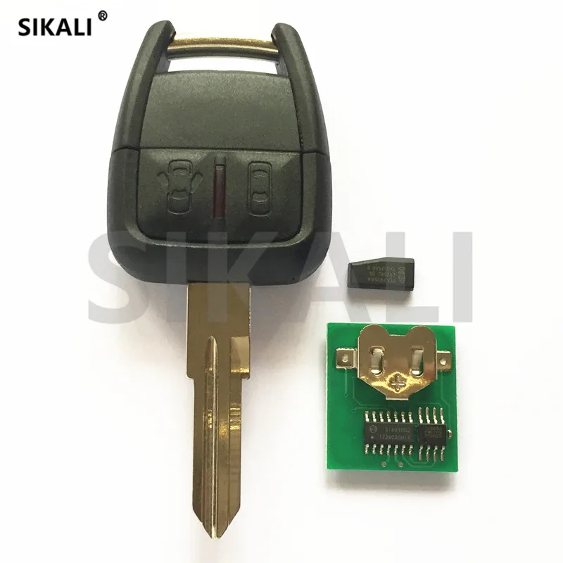 SIKALI 2 Buttons Car Remote Key for Chevrolet Astra Corsa Zafira Vectra 433.92 MHz with ID40 Chip Door Lock Controller | Автомобили и
