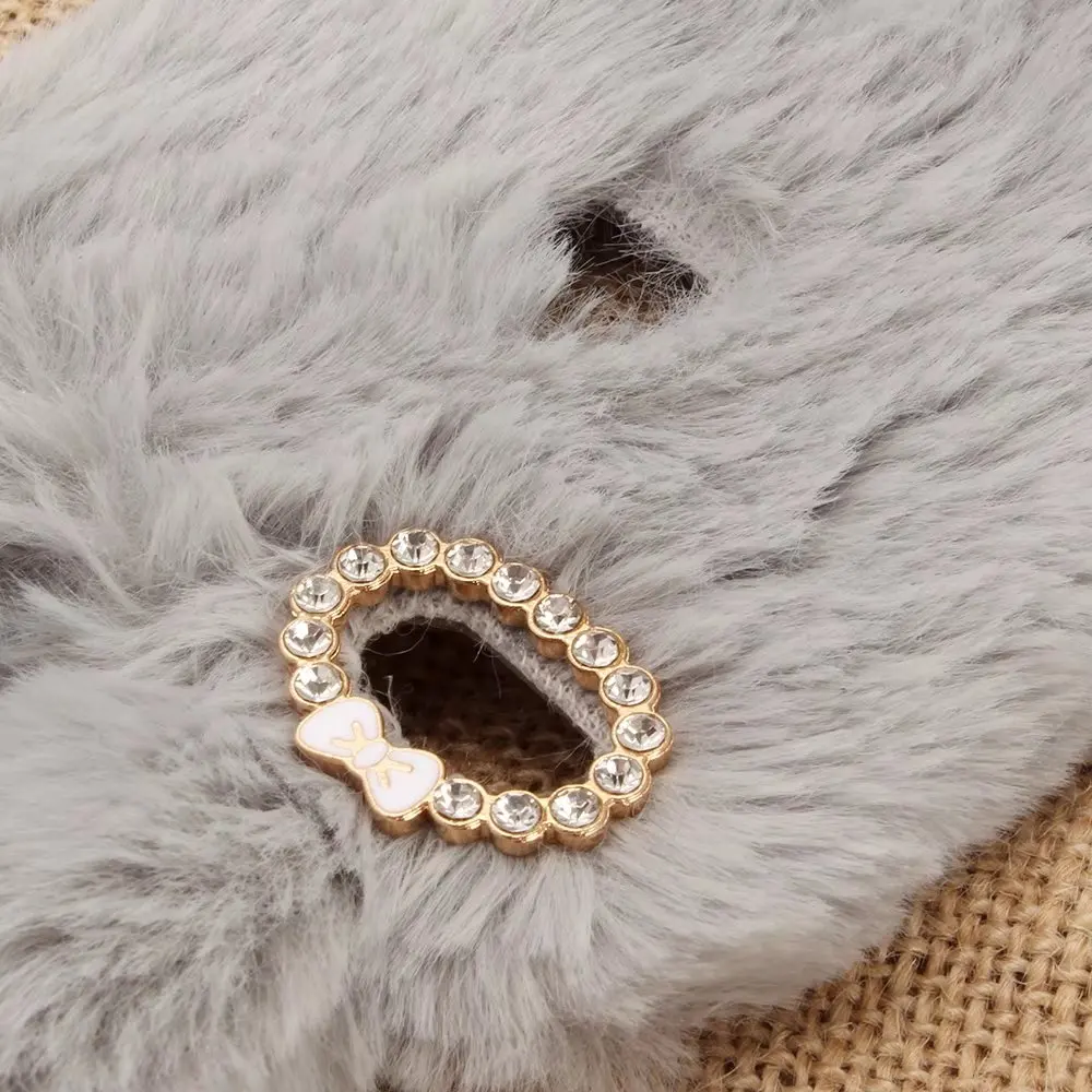 Huawei P10 Plus Case Mate 10 Rabbit Ear Hair Fur Cute Warm Plush Fluffy Back Cover Soft For Lite |