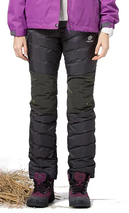 2016 зимние уличные спортивные непромокаемые теплые белые брюки на утином пуху