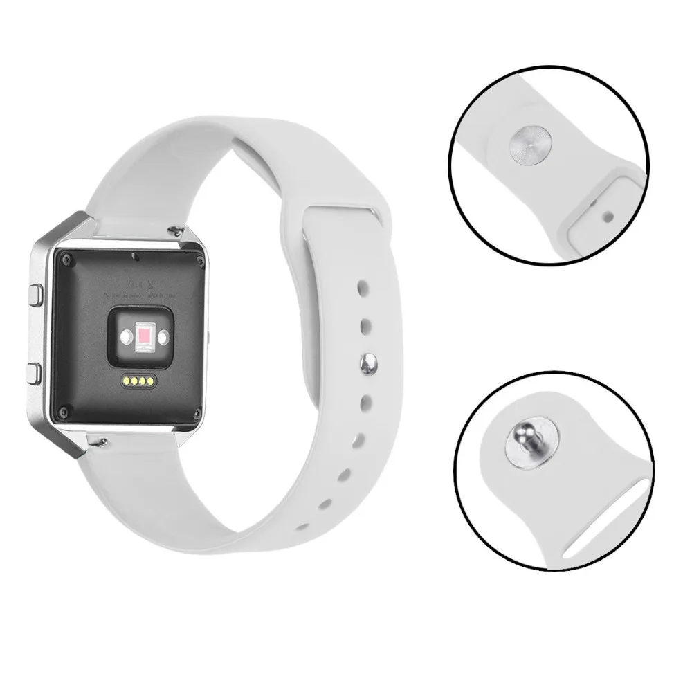 Для Fitbit Blaze полос, силиконовый сменный ремешок для спортивных часов браслет на запястье для Fitbit Blaze Смарт-часы для фитнеса, маленький/большой