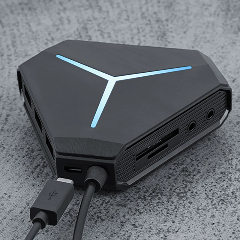 Внешний концентратор USB 2 0 3 с 6 портами звуковая карта шумоподавление адаптер для