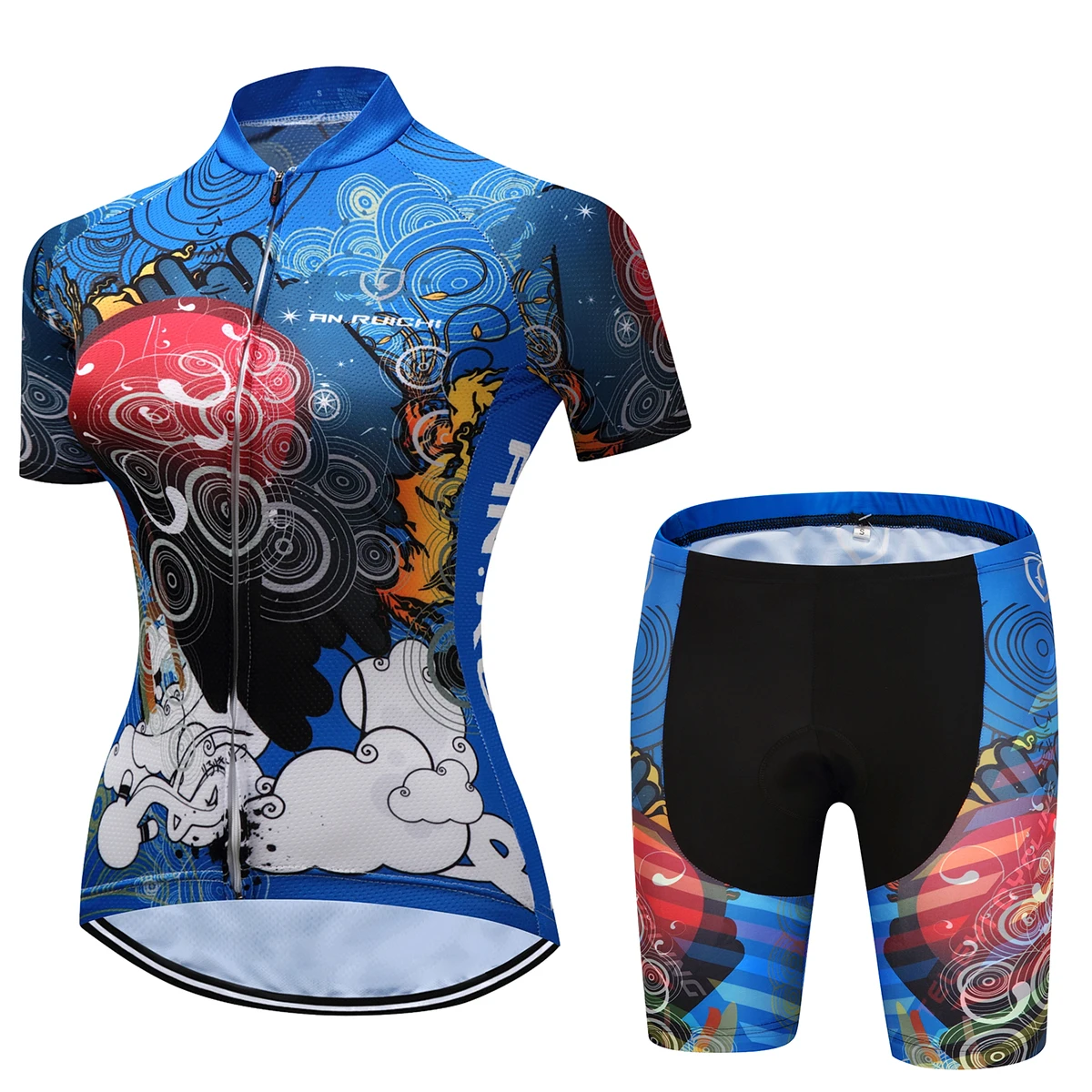 AN. Ruichi 2019 Лето mtb комплект одежды женский Велоспорт Джерси короткая велосипедная