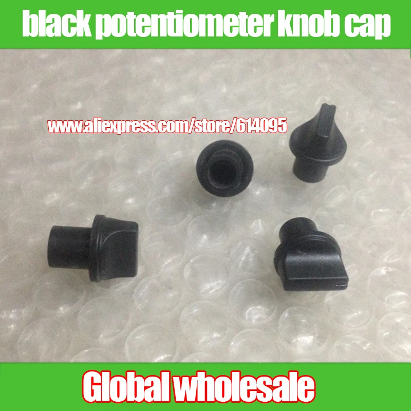 5 шт. черный Ручка потенциометра cap/диаметр 13 мм * 16 мм/отверстие 6 для цветок