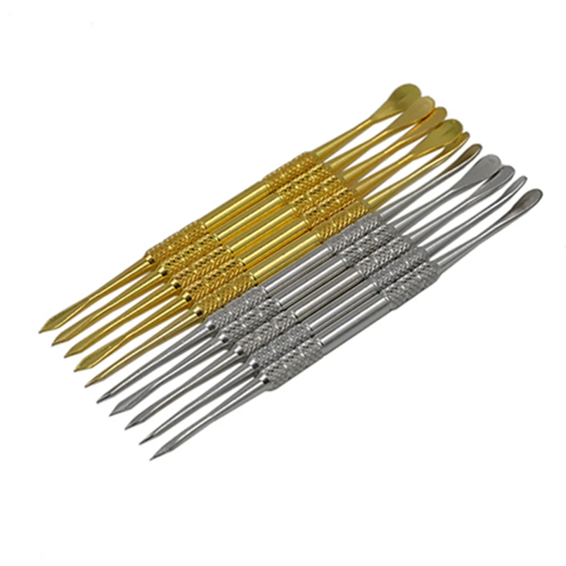

50pcs Bho 120mm Stainless steel Dab wax Carving tool for Non stick Dabber Slick butane oil Carvers Tools