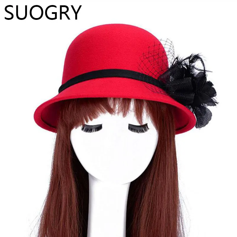 Шляпа фетровая женская осенняя зимняя однотонная пляжная | Аксессуары для одежды