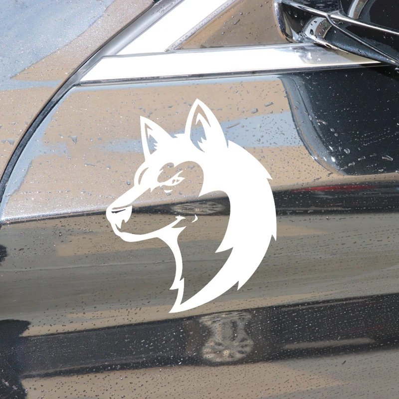 YJZT 13CM*16.2CM Handsome Wolf Car Sticker Vinyl Decal Decor Bumper Accessories Black/Silver C4-1178 | Автомобили и мотоциклы