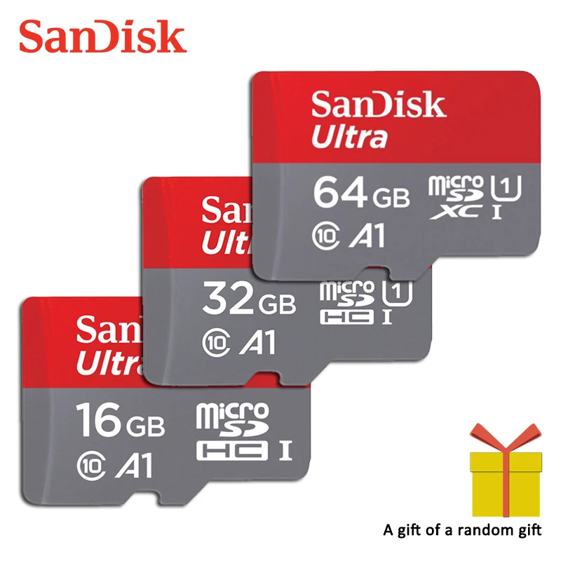 sandisk Micro SD карта 32 Гб класс 10 128 г/64 г SDXC 32 г/16 SDHC TF карта памяти Поддержка Официальная проверка