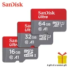 Оригинальная карта памяти Sandisk Micro SD 32 Гб класс 10 128 ГБ64 ГБ SDXC 32 ГБ16 SDHC TF Поддержка официальной проверки 100% оригинал
