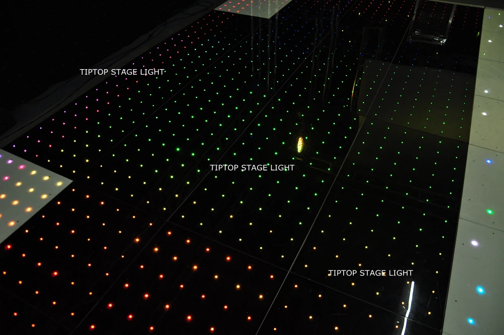 Цена со скидкой 120 см* 60 см LED RGB цифровой танцпол 4ftx4ft Размеры собрать Поддержка-Водонепроницаемый видео/ узор/текст играть