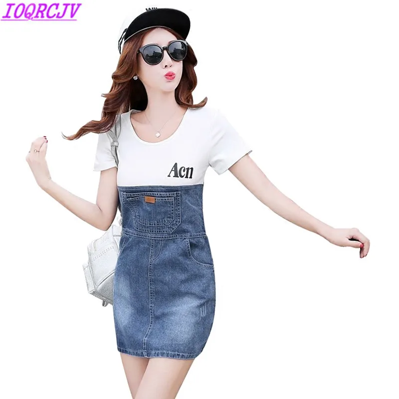 

Женское короткое джинсовое платье, облегающее платье большого размера с короткими рукавами в стиле преппи, модель AA44, 2018