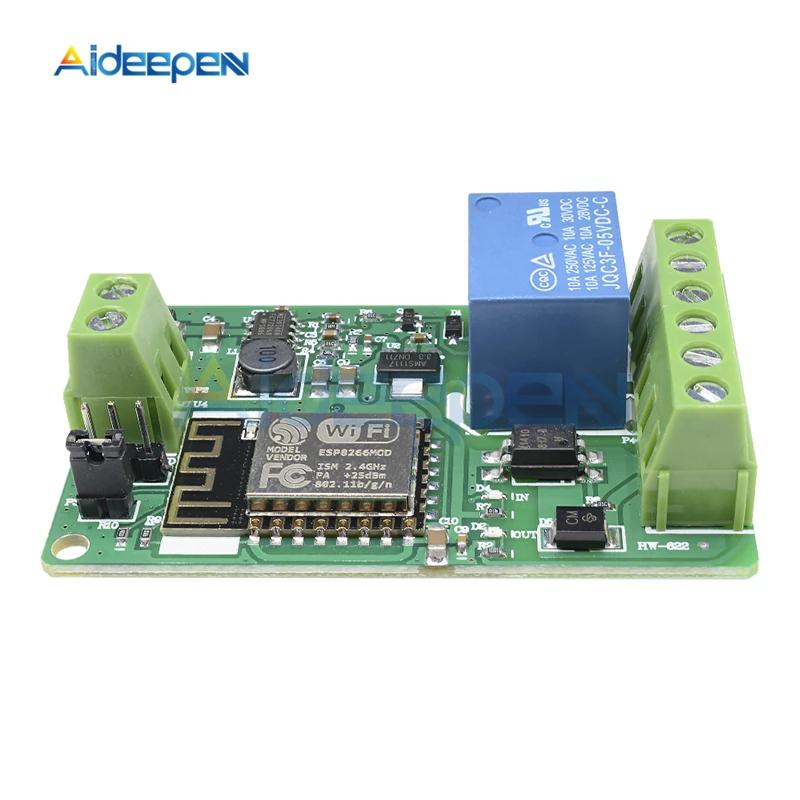DC 12V ESP8266 ESP-12F беспроводной Wifi модуль 220V 10A релейный модуль ESP12F 802.11b/g/n 2,4 GHz