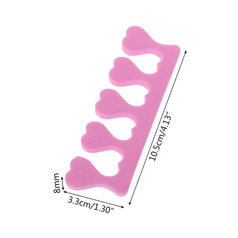2pcs Toe Separators Finger Foot Sponge Soft Gel UV Salon Polish Manicure |