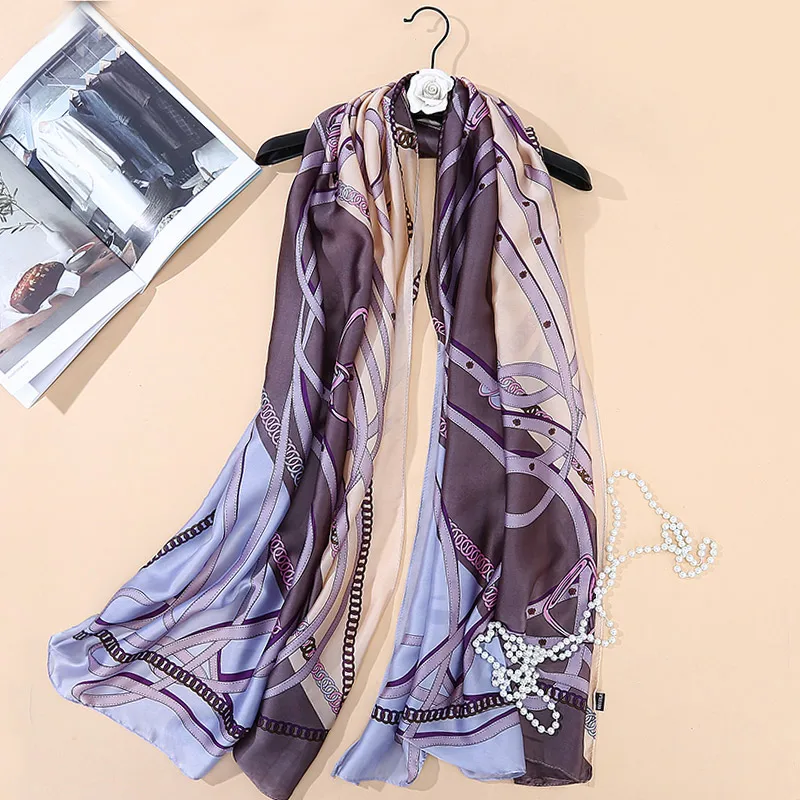 Горячие длинные обертывания пляжный шелковый шарф пашмины мягкая шаль летние