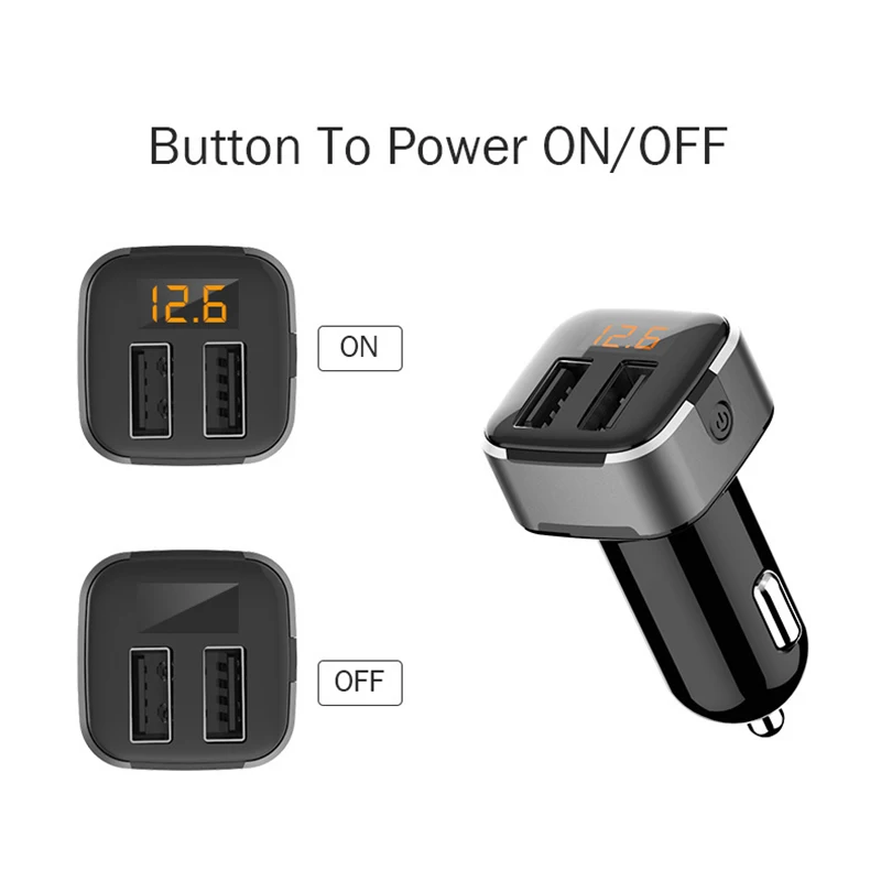 Автомобильное зарядное устройство Quick Charge 3 0 Dual USB для мобильного телефона Qualcomm QC