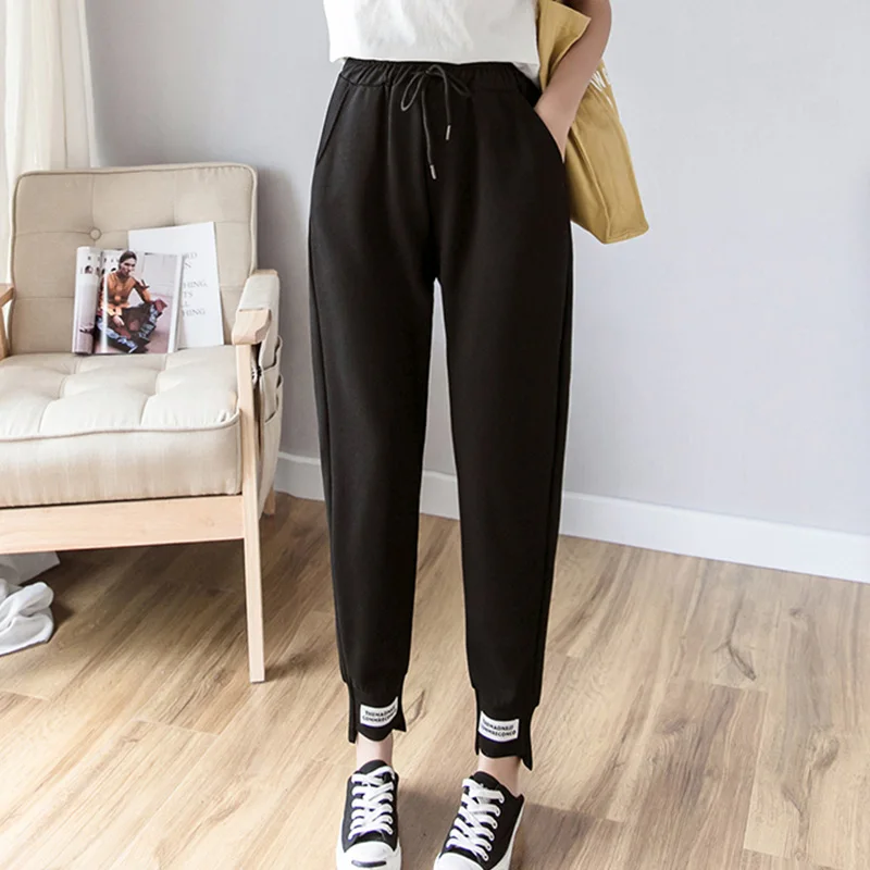 Женские брюки весна-лето 2019 женские модные одноцветные свободные классические