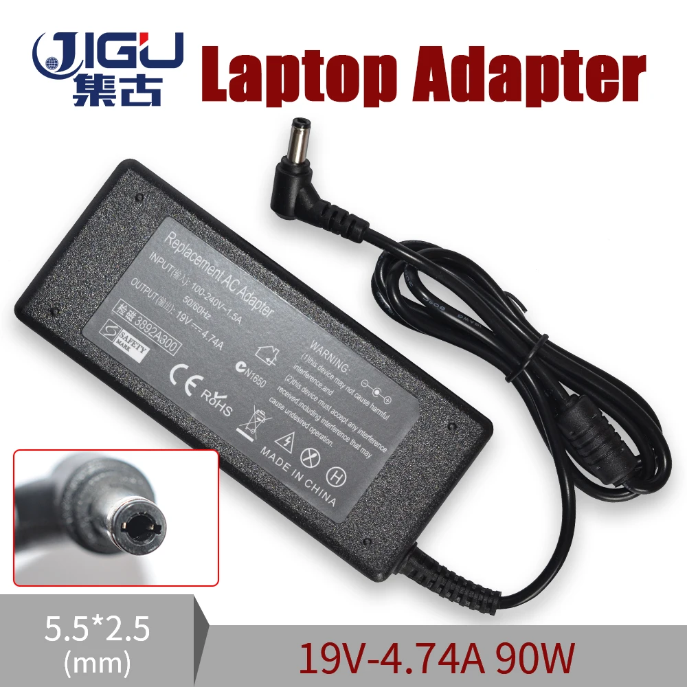 

5.5mmx2.5mm Newest Replacement AC Adapter Power Supply 19V 4.74A 90W for Asus k50ab k61ic x53t F3S A52J N61J X61S N52J k70a N60D
