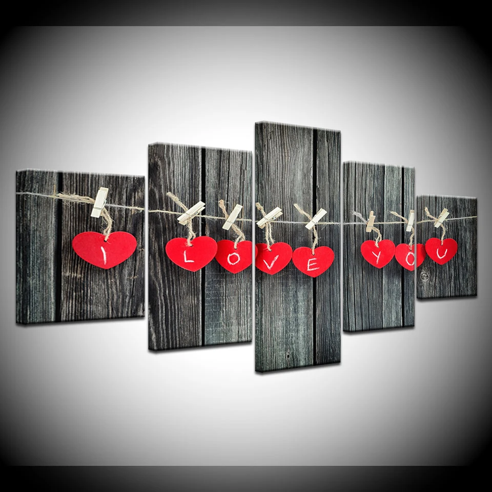 Love design on Kisame 5 шт. HD обои Художественная печать на холсте современный плакат